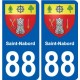 88 Neufchâteau blason autocollant plaque stickers ville