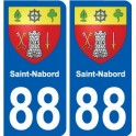 88 Neufchateau coat of arms sticker plate stickers city