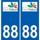 88 Neufchâteau logo autocollant plaque stickers ville