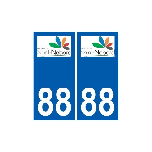 88 Neufchâteau logo autocollant plaque stickers ville