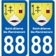 88 Neufchâteau wappen aufkleber typenschild aufkleber stadt