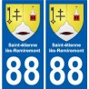 88 Saint-étienne-lès-Remiremont blason autocollant plaque stickers ville