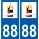 88 Neufchâteau logo aufkleber typenschild aufkleber stadt