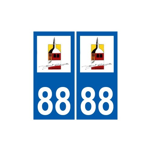 88 Neufchâteau logo autocollant plaque stickers ville