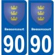 90 Giromagny stemma adesivo piastra adesivi città