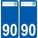 90 Bessoncourt logo autocollant plaque stickers ville