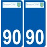 90 Delle logo sticker plate stickers city