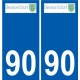 90 Bessoncourt logo autocollant plaque stickers ville