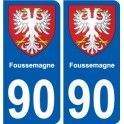 90 Bessoncourt blason autocollant plaque stickers ville