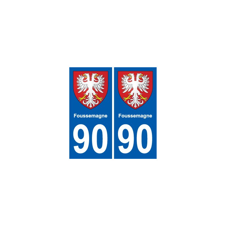 90 Giromagny coat of arms sticker plate stickers city