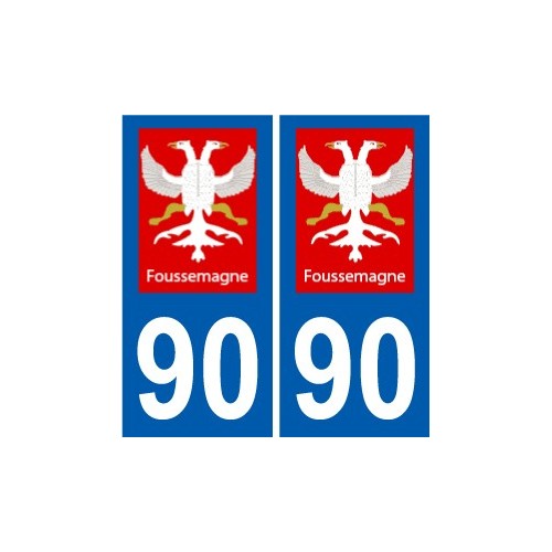 90 Bessoncourt logo autocollant plaque stickers ville