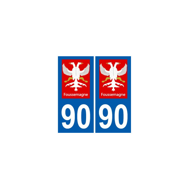 90 Bessoncourt logo autocollant plaque stickers ville