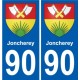 90 Giromagny wappen aufkleber typenschild aufkleber stadt