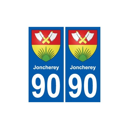 90 Giromagny escudo de armas de la etiqueta engomada de la placa de pegatinas de la ciudad
