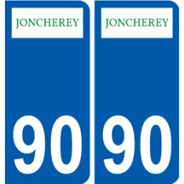 90 Delle logo sticker plate stickers city