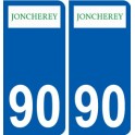90 Bessoncourt logo autocollant plaque stickers ville