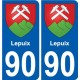 90 Bessoncourt blason autocollant plaque stickers ville