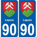 90 Bessoncourt blason autocollant plaque stickers ville