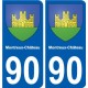90 Delle logo sticker plate stickers city