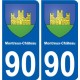 90 Delle logotipo de la etiqueta engomada de la placa de pegatinas de la ciudad