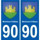 90 Delle logo sticker plate stickers city
