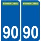 90 Bessoncourt blason autocollant plaque stickers ville