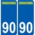 90 Bessoncourt blason autocollant plaque stickers ville