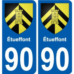 90 Giromagny coat of arms sticker plate stickers city