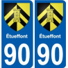 90 Giromagny stemma adesivo piastra adesivi città