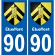 90 Giromagny coat of arms sticker plate stickers city