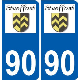 90 Delle logo sticker plate stickers city