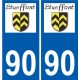 90 Delle logo sticker plate stickers city