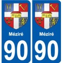 90 Giromagny stemma adesivo piastra adesivi città