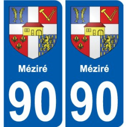 90 Giromagny wappen aufkleber typenschild aufkleber stadt