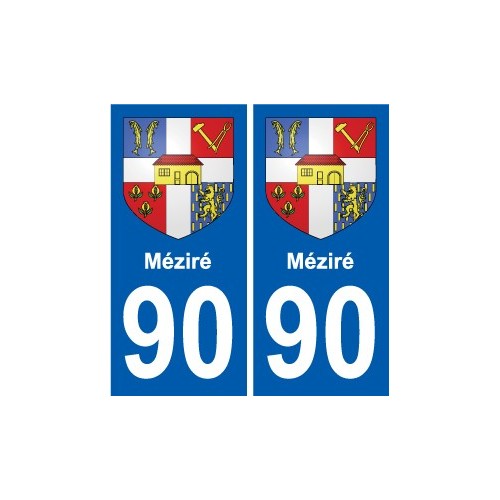 90 Giromagny stemma adesivo piastra adesivi città