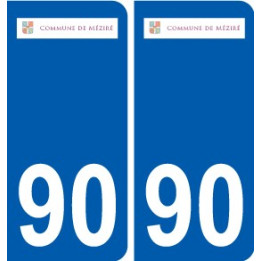 90 Delle logo sticker plate stickers city