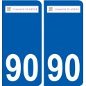 90 Bessoncourt logo autocollant plaque stickers ville