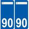 90 Bessoncourt logo autocollant plaque stickers ville
