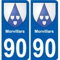 90 Bessoncourt blason autocollant plaque stickers ville