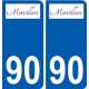 90 Delle logo adesivo piastra adesivi città