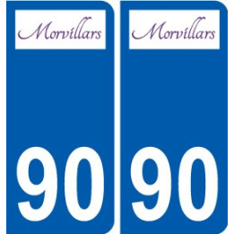 90 Bessoncourt logo autocollant plaque stickers ville