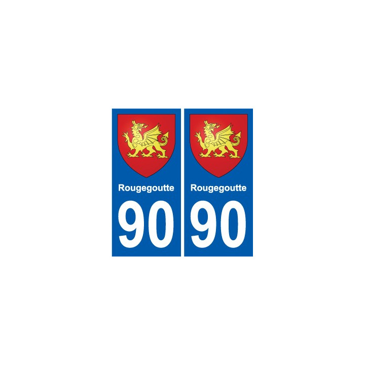 90 Giromagny escudo de armas de la etiqueta engomada de la placa de pegatinas de la ciudad