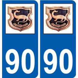 90 Bessoncourt logo autocollant plaque stickers ville