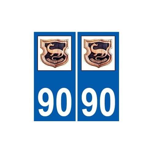 90 Delle logotipo de la etiqueta engomada de la placa de pegatinas de la ciudad