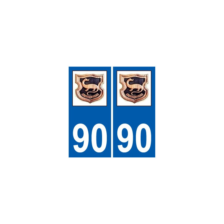 90 Delle logotipo de la etiqueta engomada de la placa de pegatinas de la ciudad