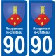 90 Giromagny coat of arms sticker plate stickers city