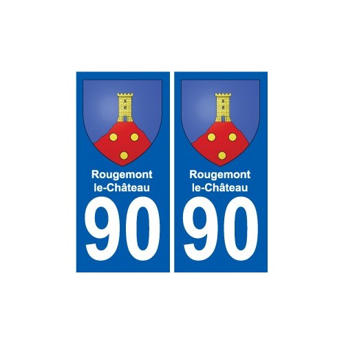 90 Giromagny coat of arms sticker plate stickers city