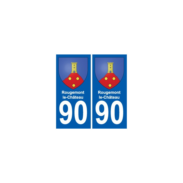 90 Giromagny coat of arms sticker plate stickers city