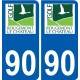90 Bessoncourt logo autocollant plaque stickers ville