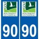 90 Delle logo sticker plate stickers city